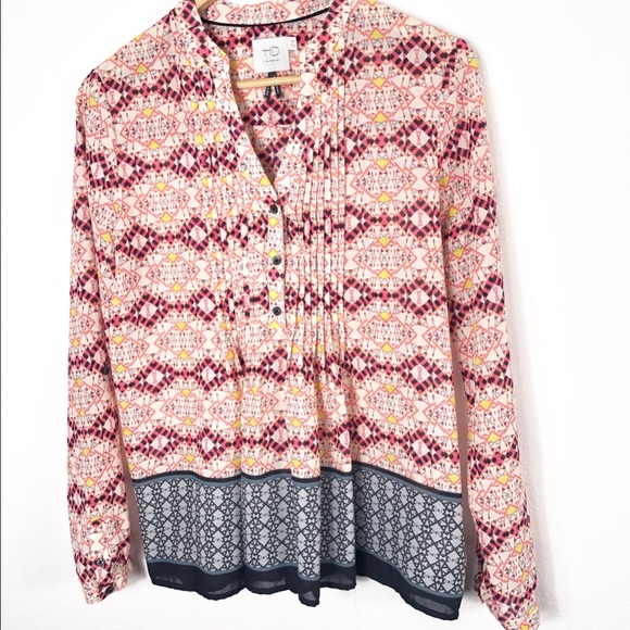 Anthropologie Tops - HD in Paris Sheer Boho Peasant Long sleeve Top Anthropologie Tops - HD in Paris Sheer Boho Peasant Long sleeve Top